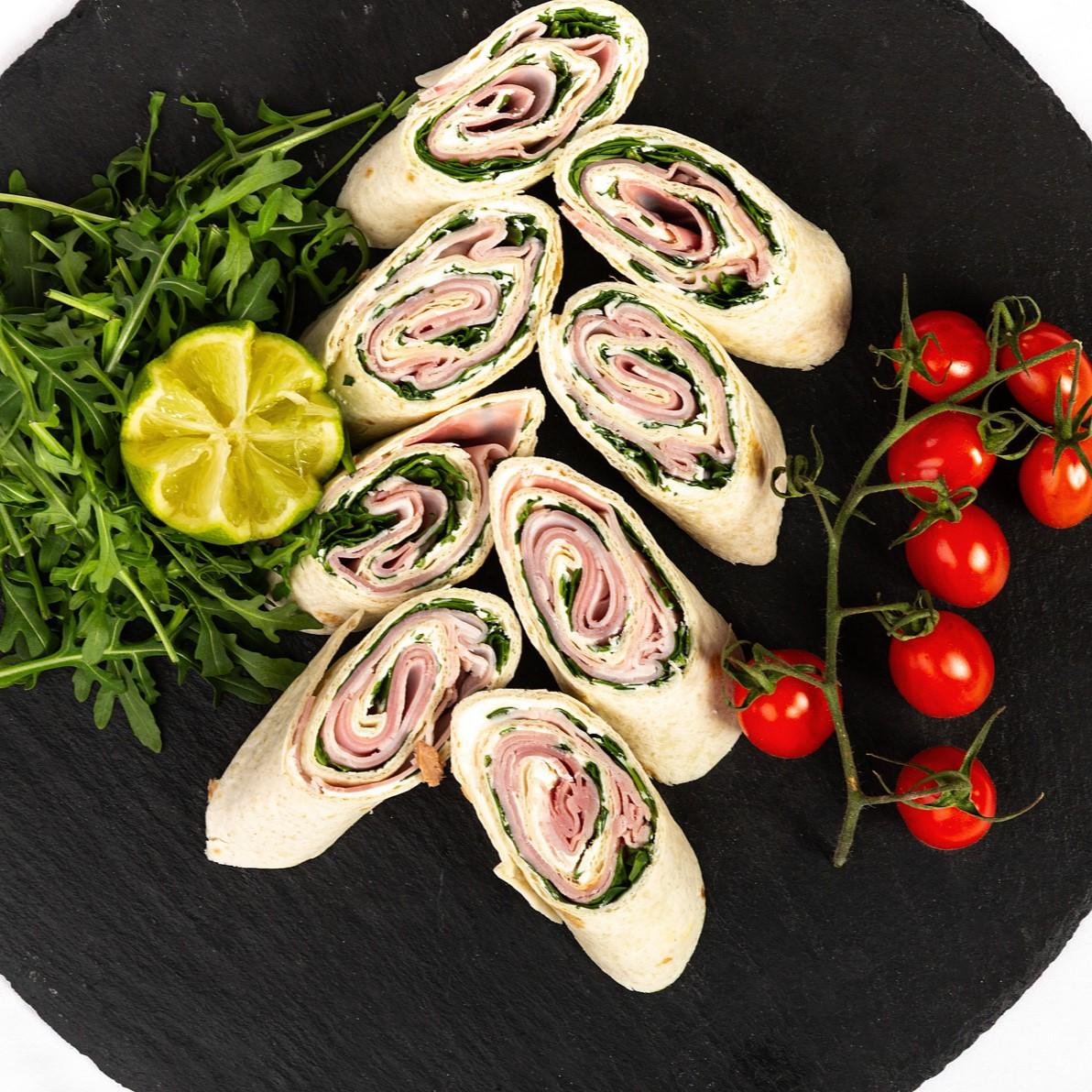 Wrap mit Prosciutto und Rucola und Frischkäse 2